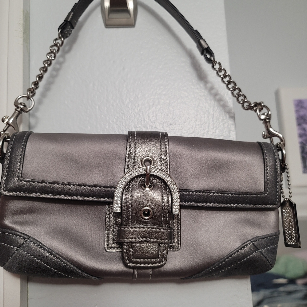 Grey coach bag